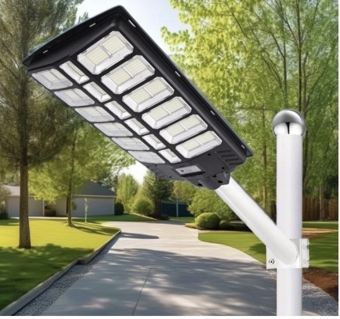 Model ACL-SL2 solar street light mounted on a roadside pole