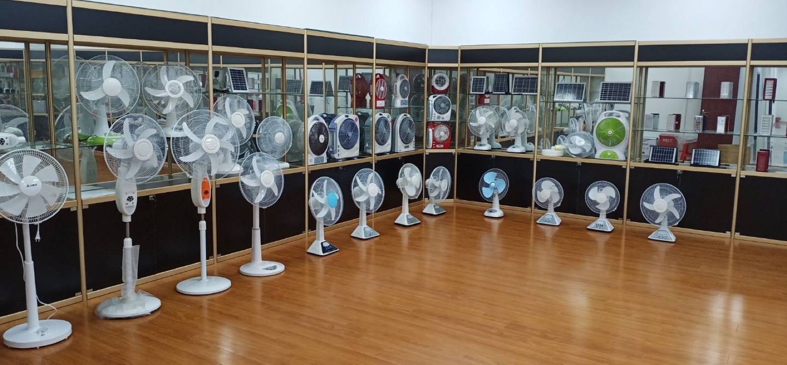 Fan and solar appliance showroom